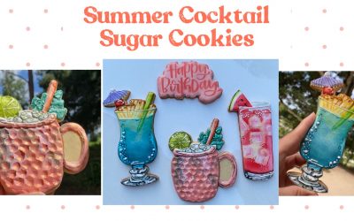 Summer Drinks Sugar Cookies